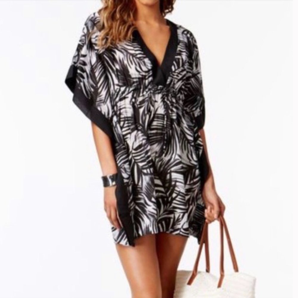 Nwot Ralph Lauren Palm Print Voile Cover Up - S/M